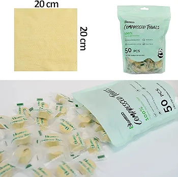 Small Organic Compressed Towels