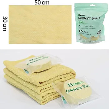 Large Organic Compressed Towels